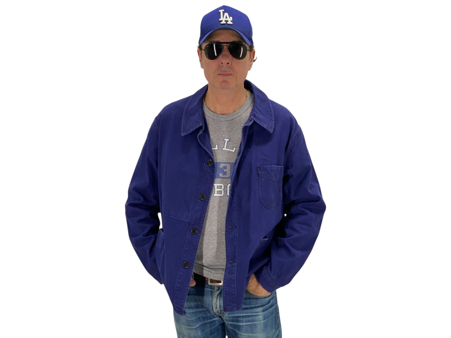 Size 52EU / 42US. Vintage French cotton jacket. Made in France By Adolph Lafont