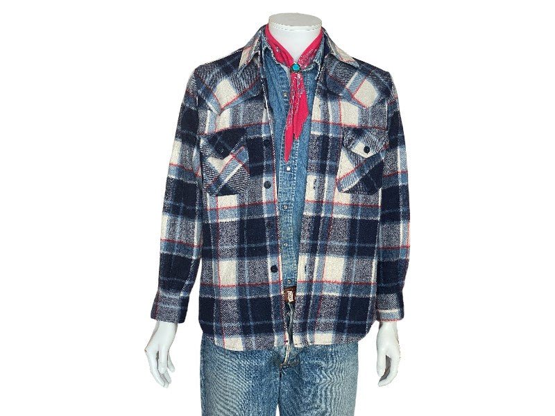 Size Med, 80s Heavy plaid shirt - USA Vintage Bcn