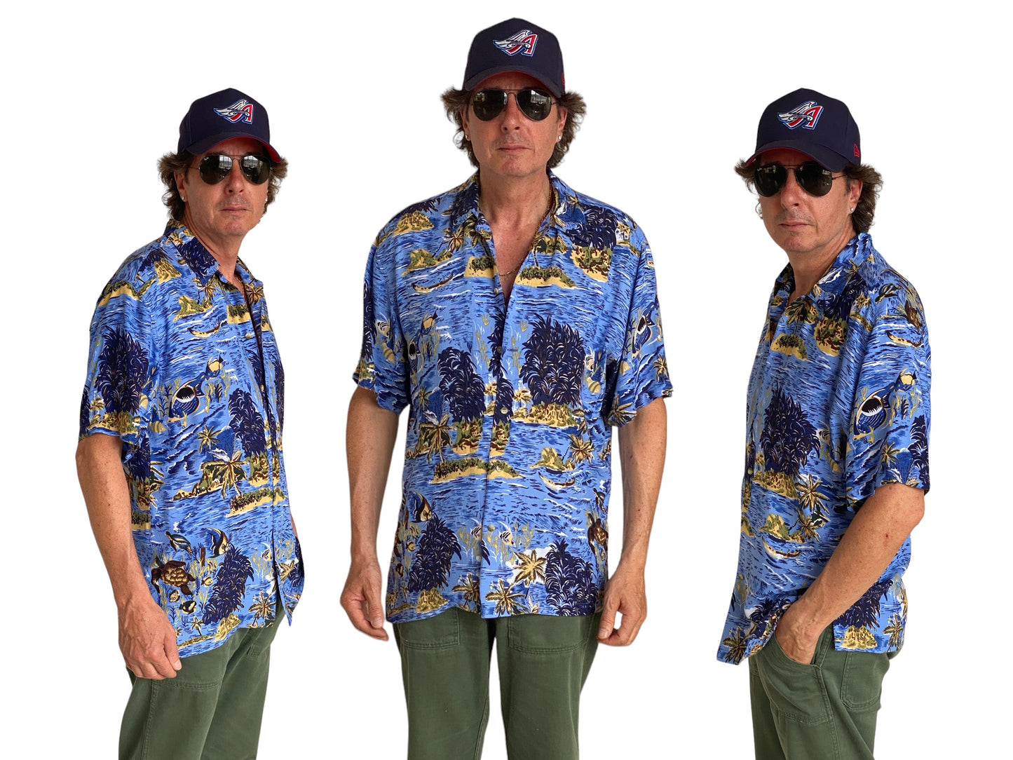 Size Large. Vintage 90s Hawaiian shirt
