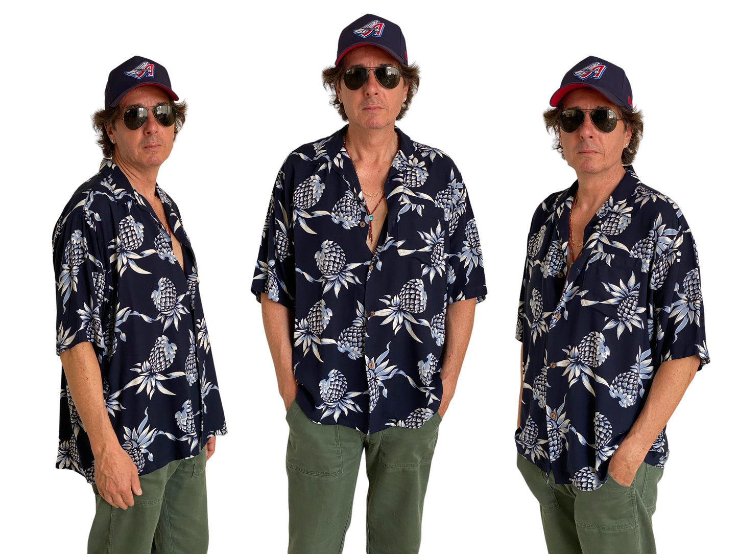 Size Large. Vintage 90s Hawaiian shirt