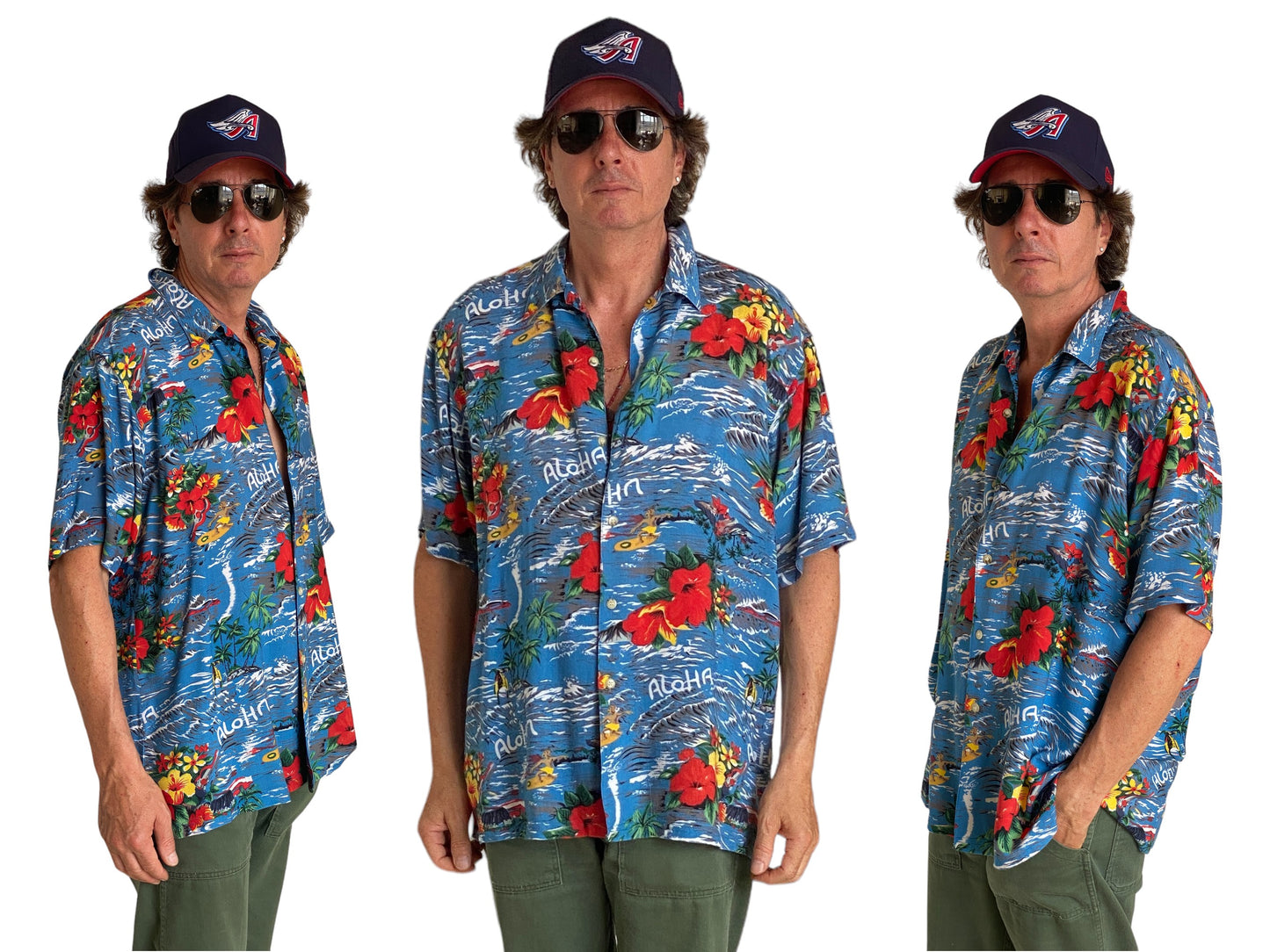 Size Large. Vintage 90s Hawaiian shirt
