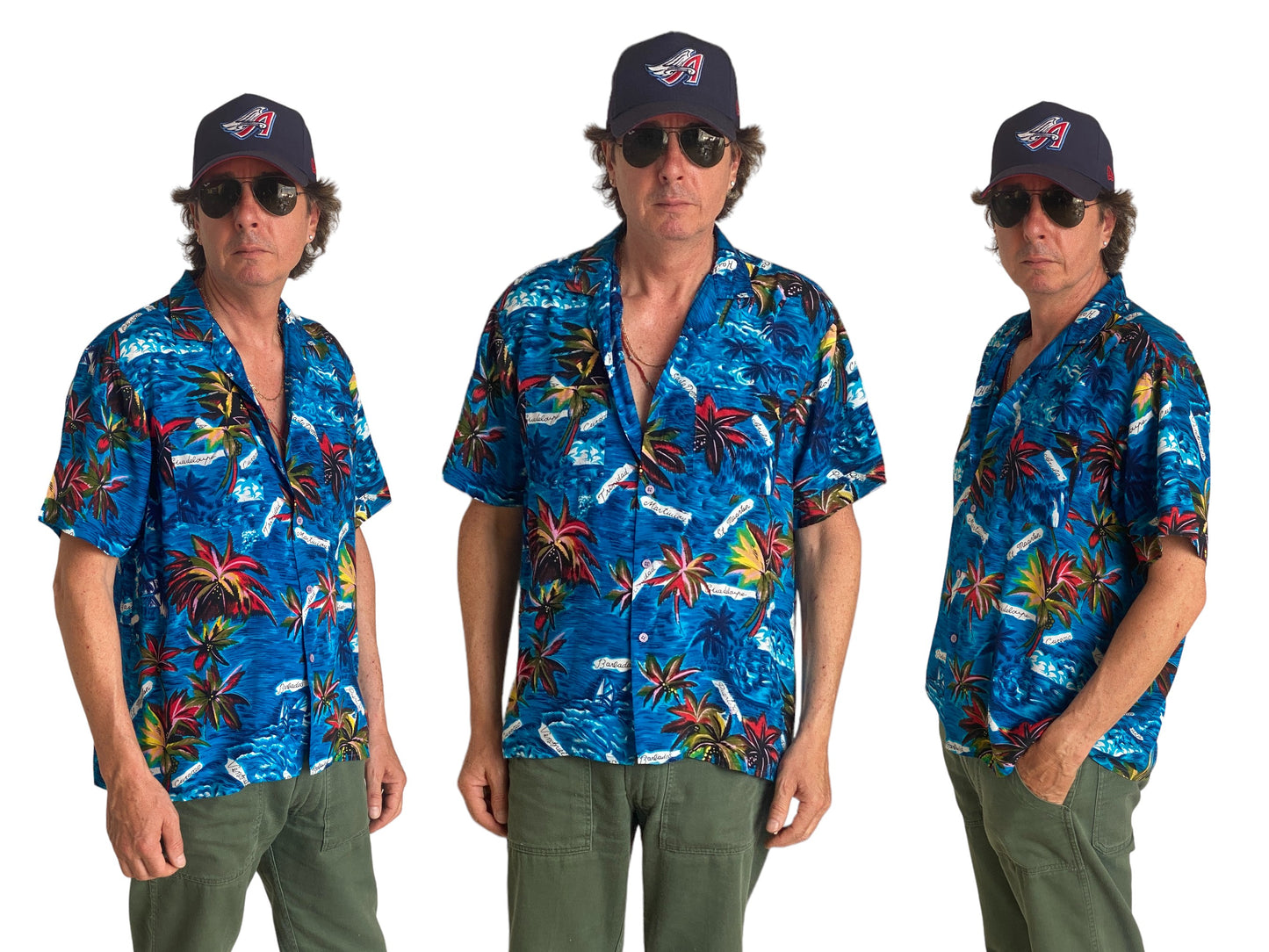 Size XL. Vintage 80s Hawaiian shirt