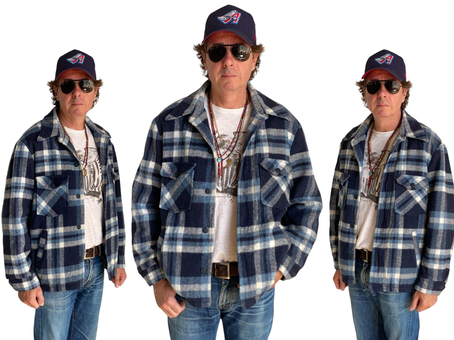 Med. 44US/54EU Vintage plaid jacket made by Sears