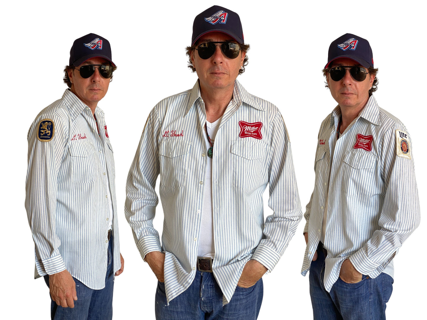 Med. Vintage Miller Work shirt Made in USA