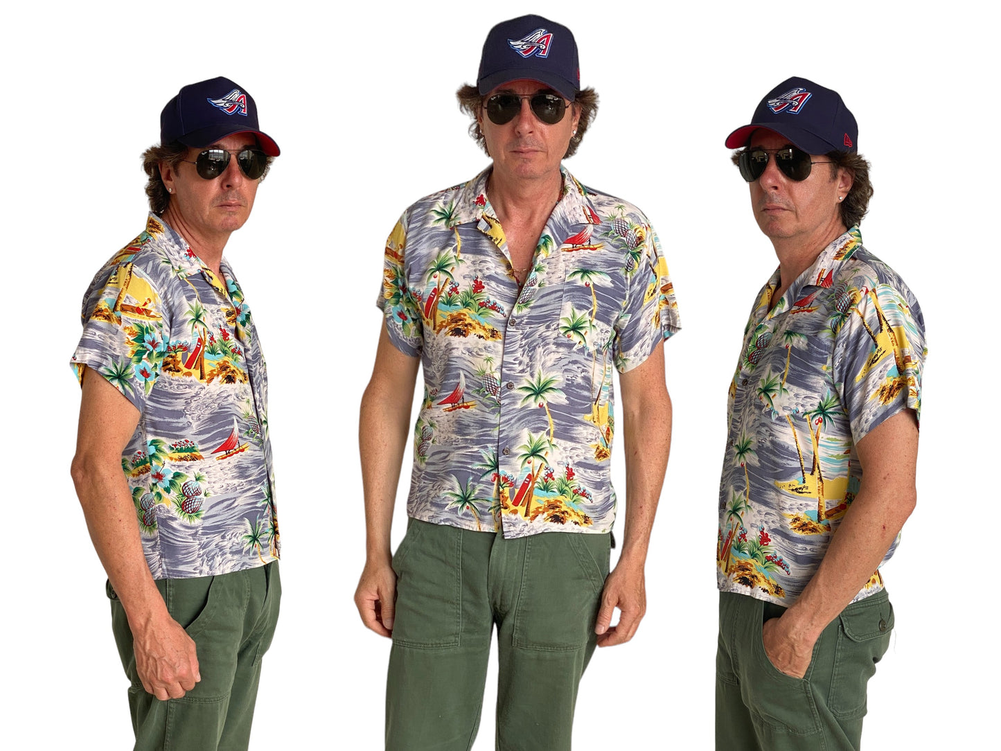 Size 14/16 youth . Vintage 90s Hawaiian shirt
