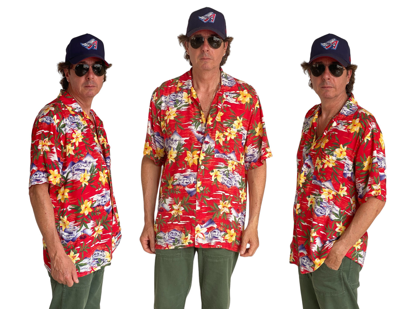 Size Large. Vintage 90s Hawaiian shirt
