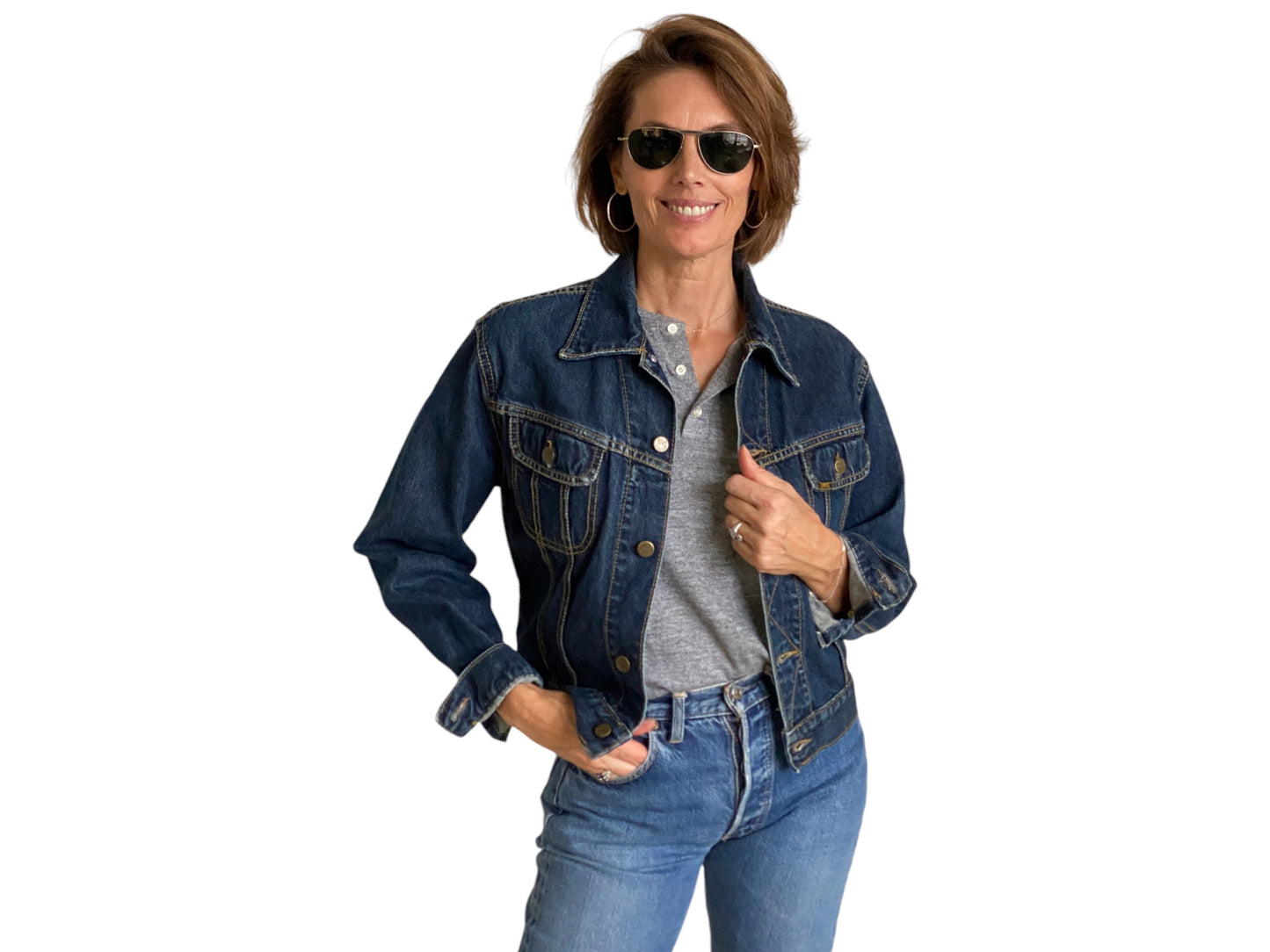 Women size Large. Lee 2 pockets jacket ( newer model )