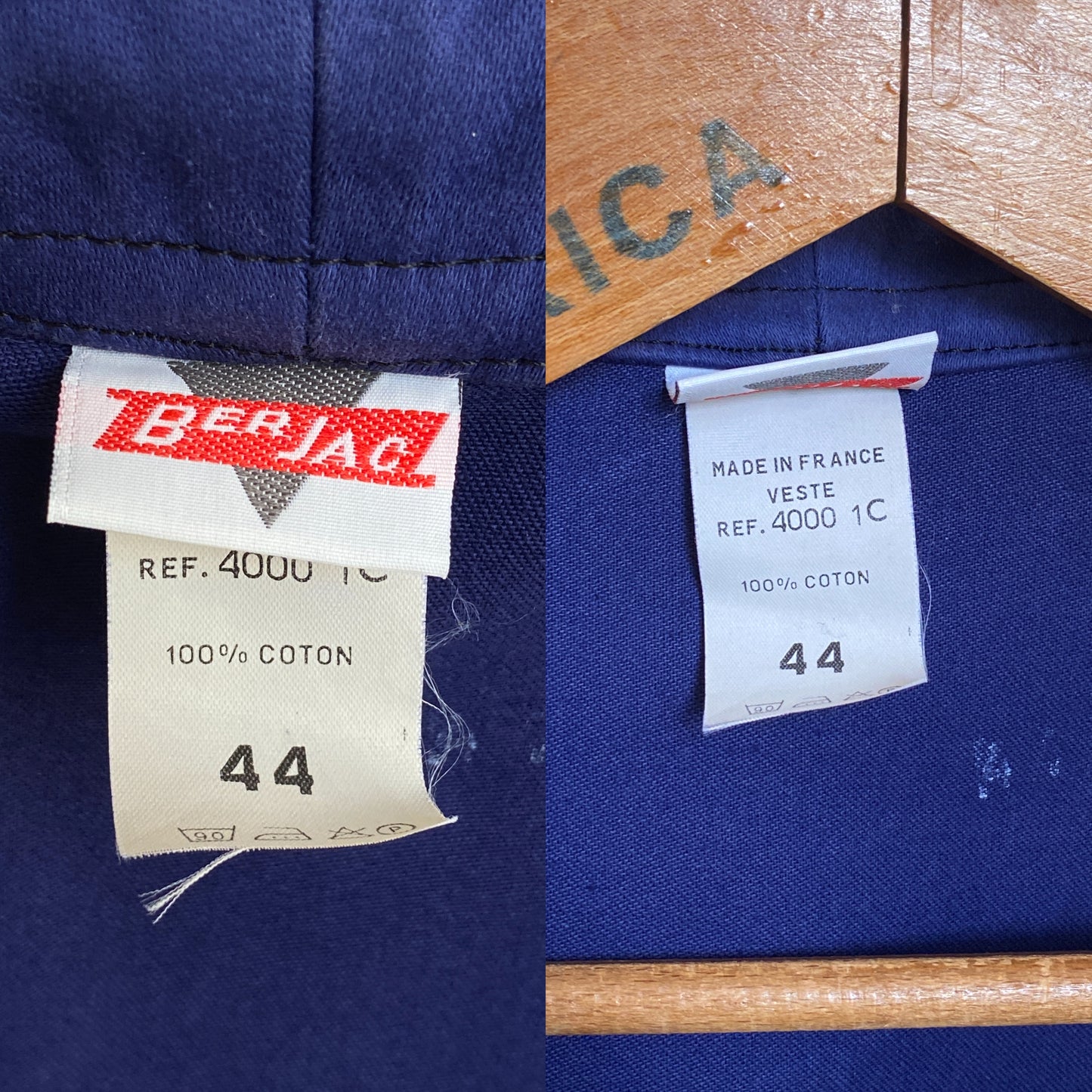 Size 44UE. Vintage French Moleskin jacket.