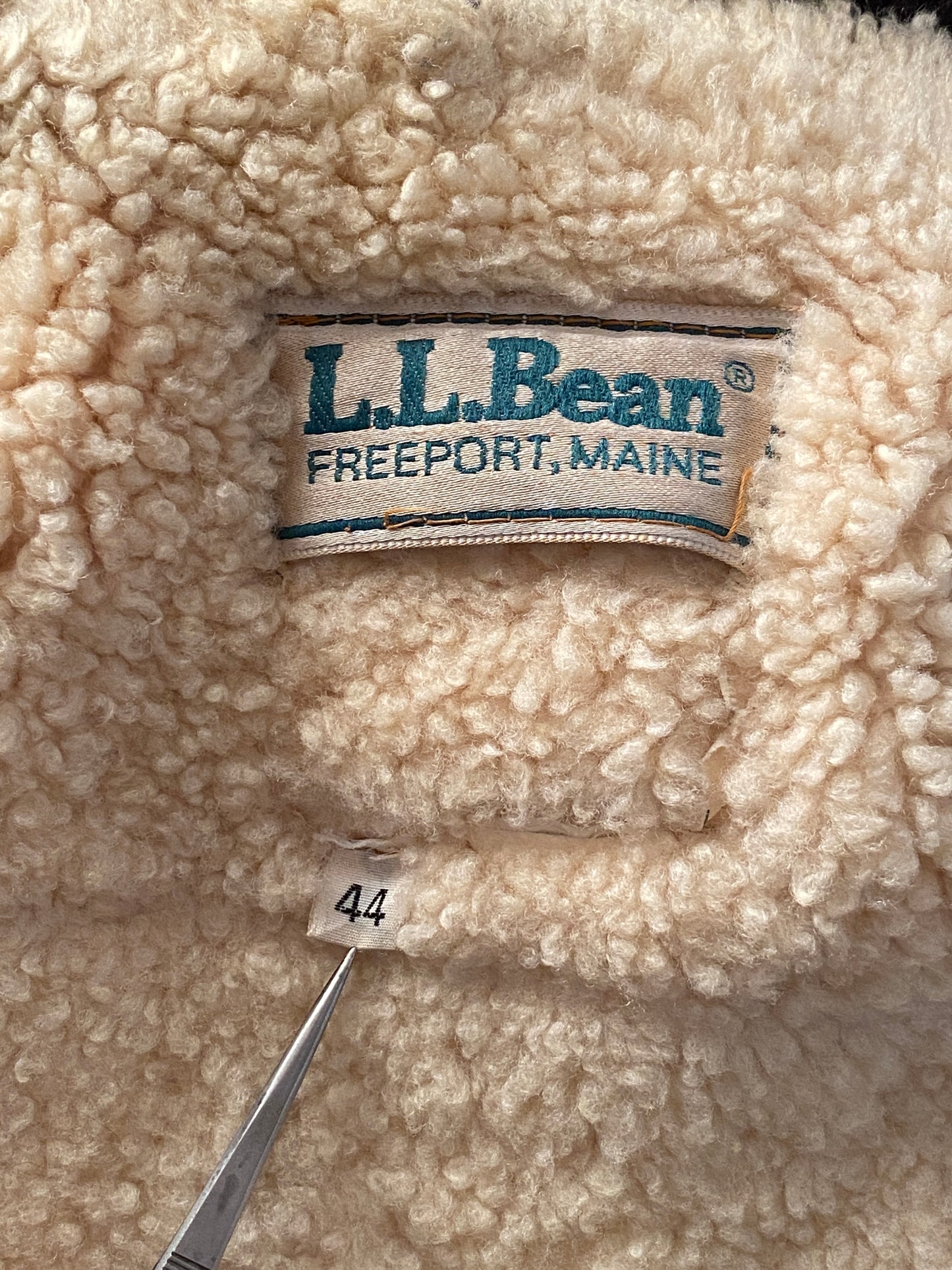 Vintage LL Bean Leather Bomber Flight Jacket - Size 44US (54 EU) | Made in USA Aviator