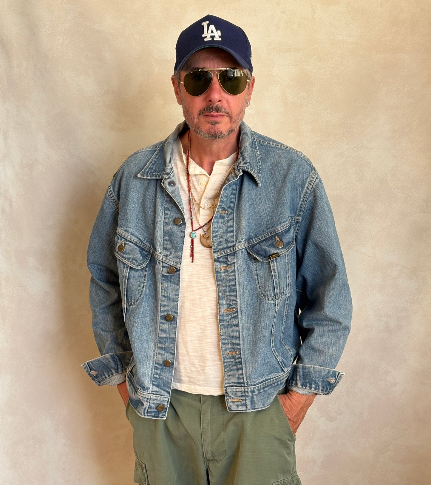 Size 50US XXL. Vintage 70s Lee Union Made Denim Shirt – 2 Pockets – Made in USA