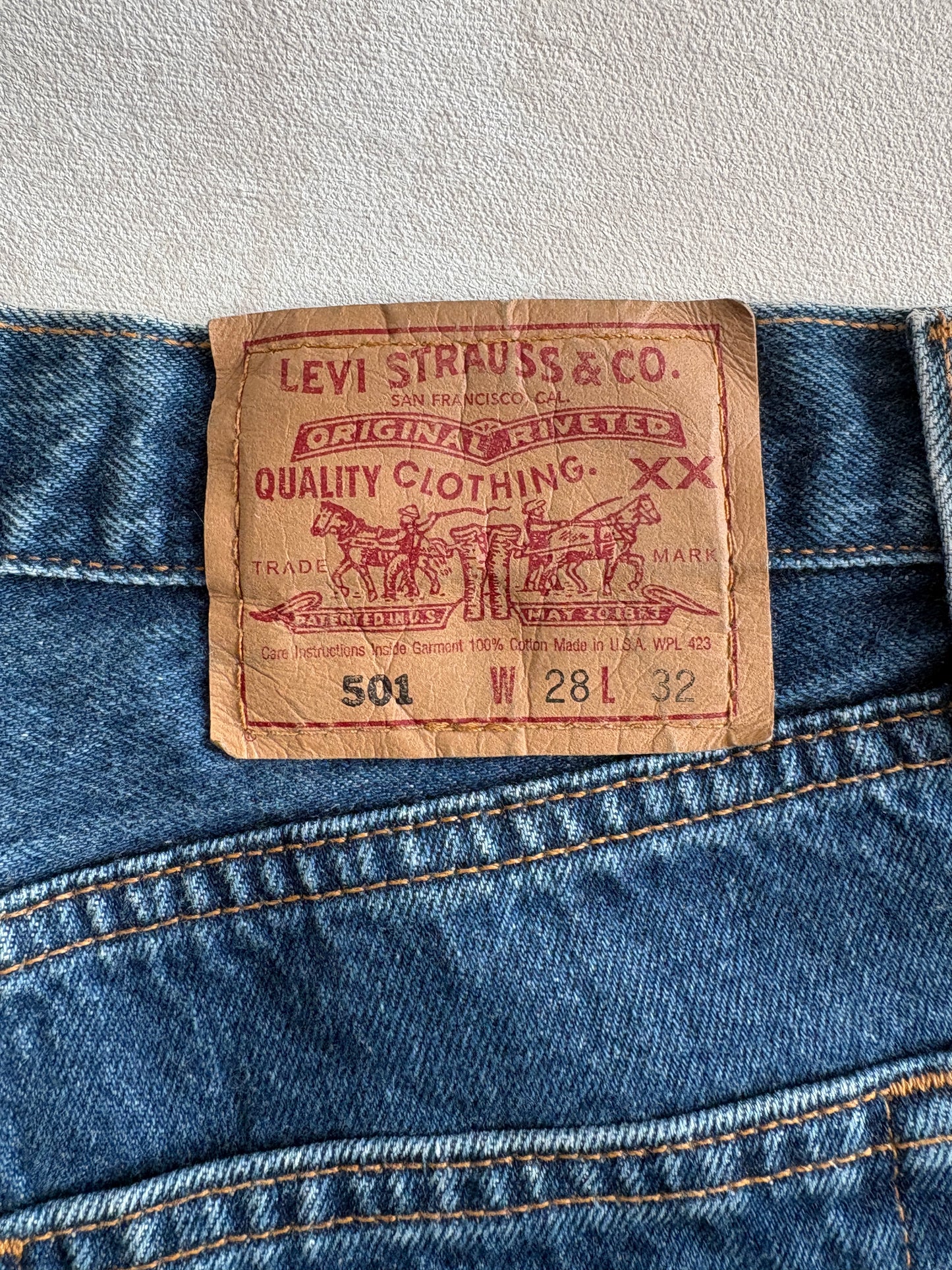 28X32 Levi's 501 Vintage Denim Jeans