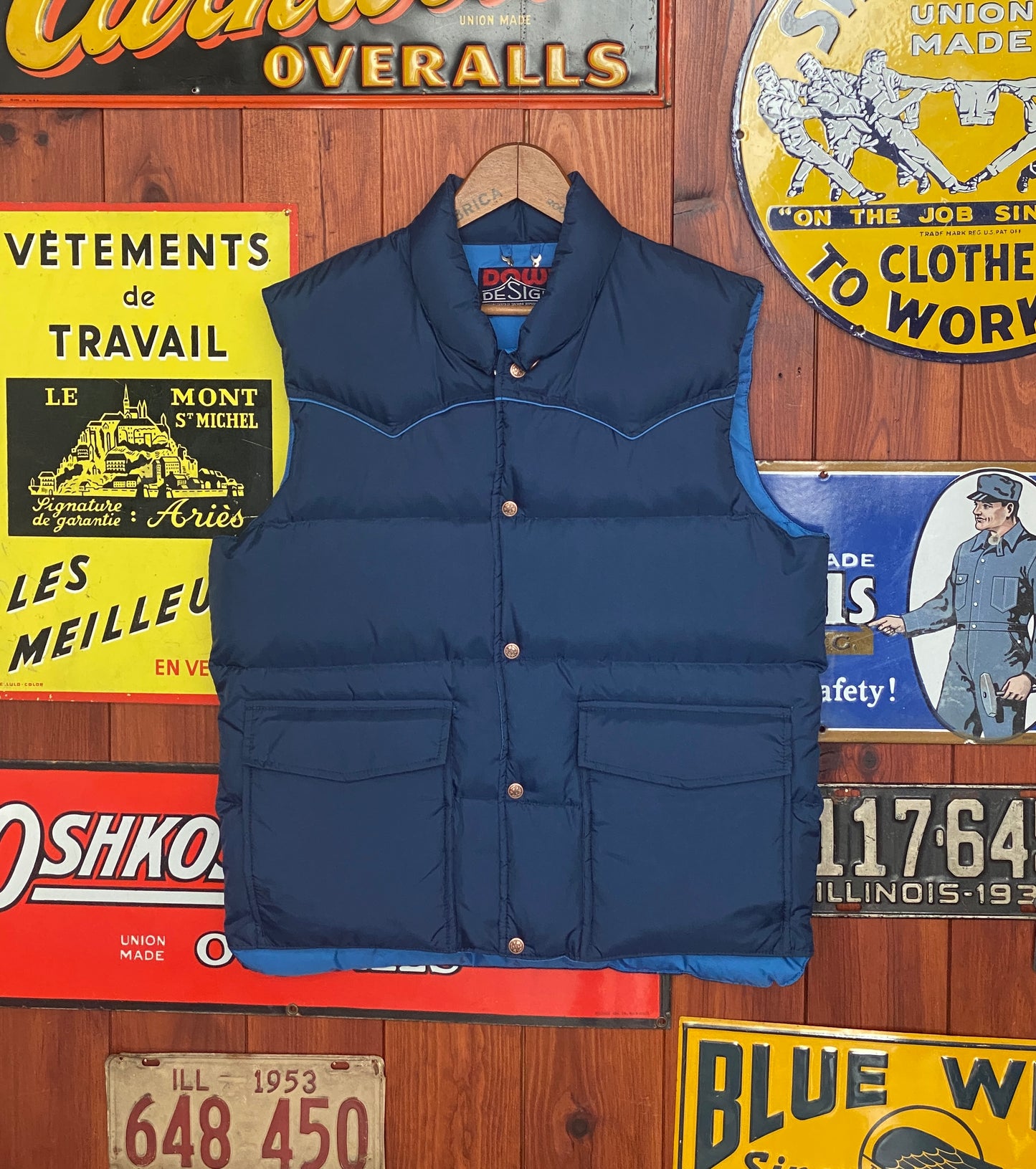 Vintage down vest made by Kmart, size Large - Retro style and cozy warmth for chilly days.