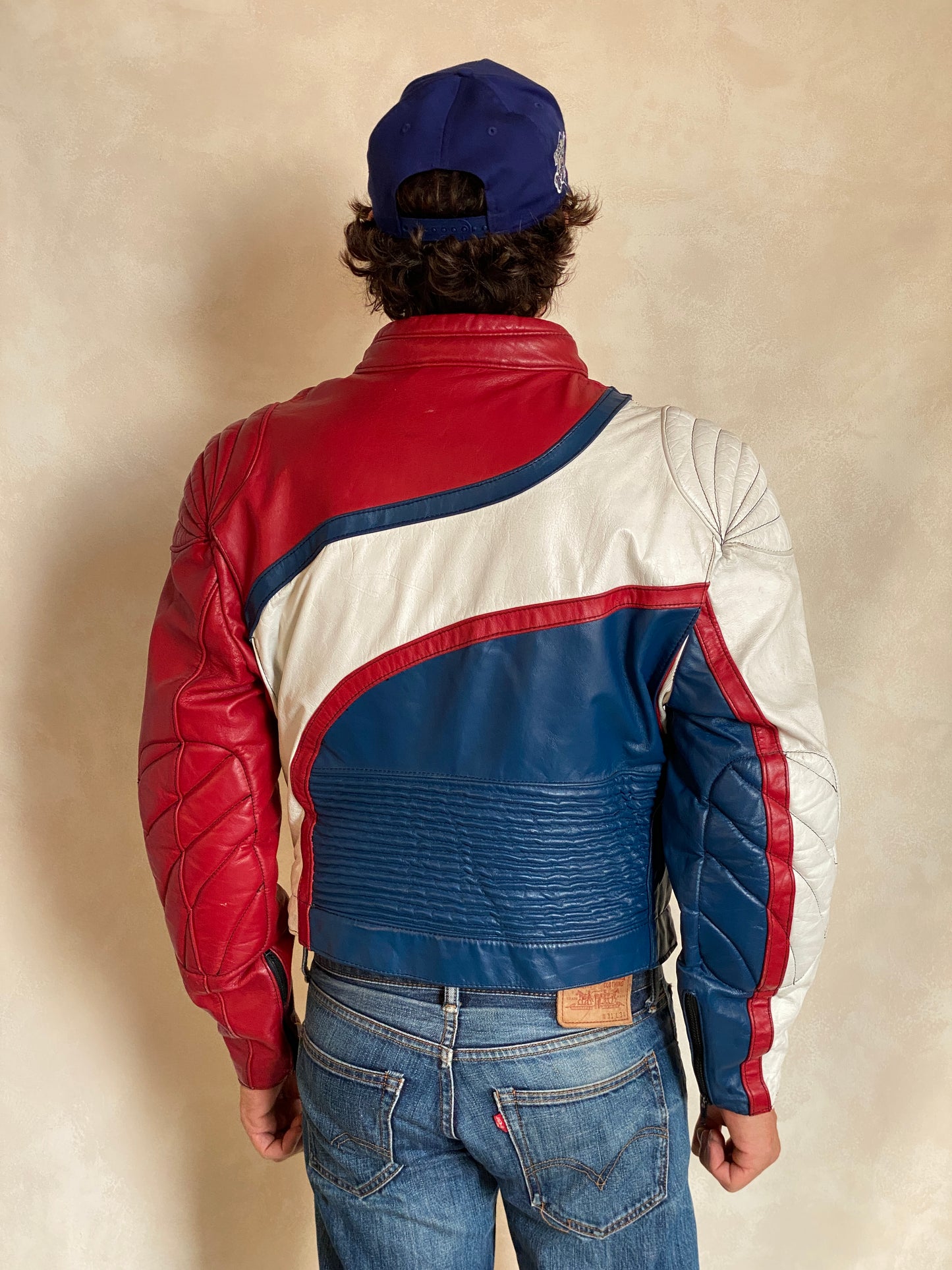 Size 42US/52EU. Vintage Angora Motorcycle jacket Made in Canada