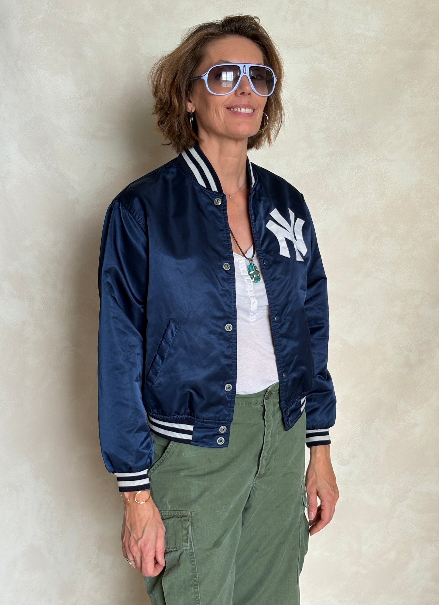 Youth Large. Vintage Diamond collection 90s New York Yankee Starter jacket -made in USA-