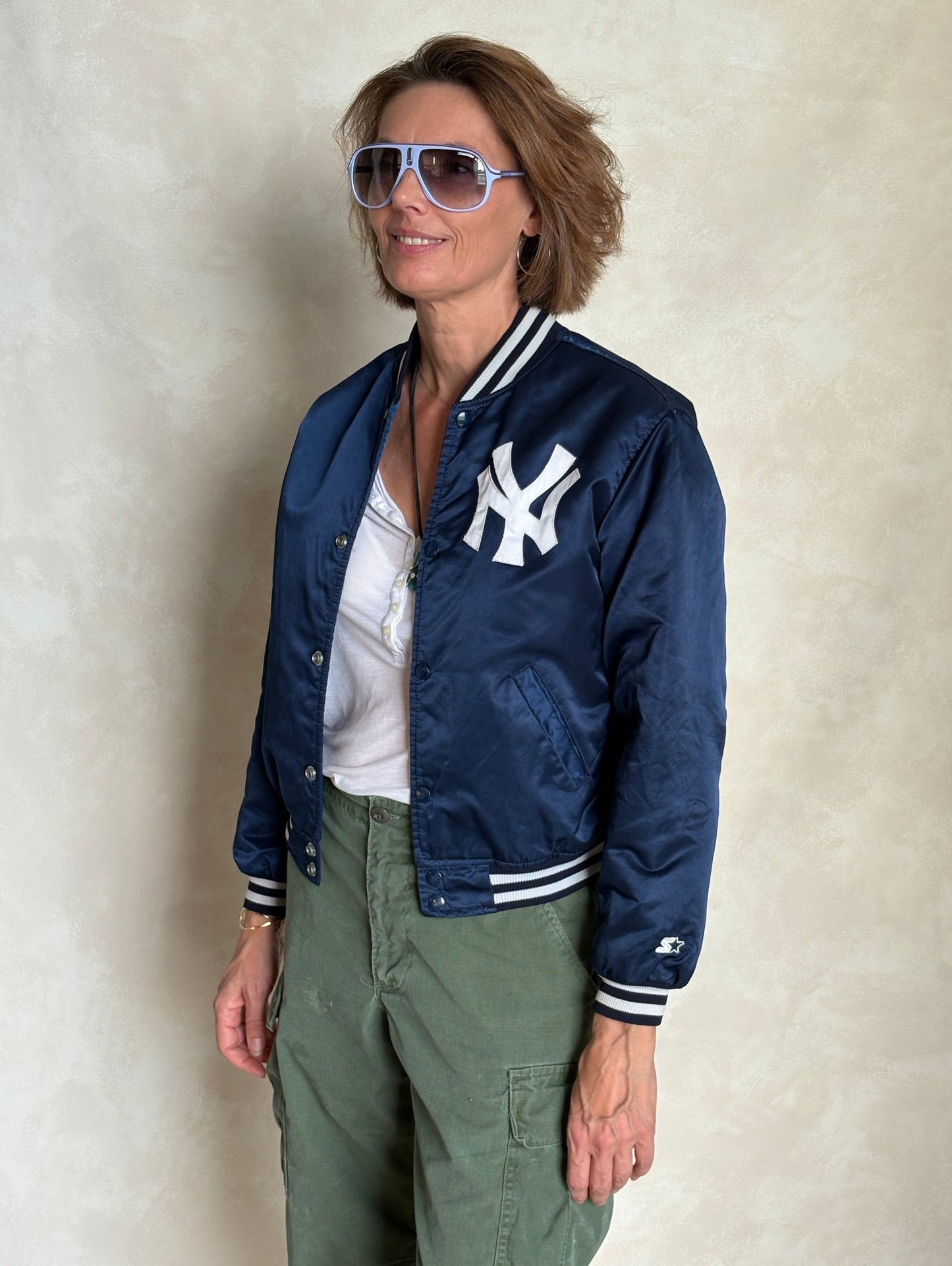 Youth Large. Vintage Diamond collection 90s New York Yankee Starter jacket -made in USA-