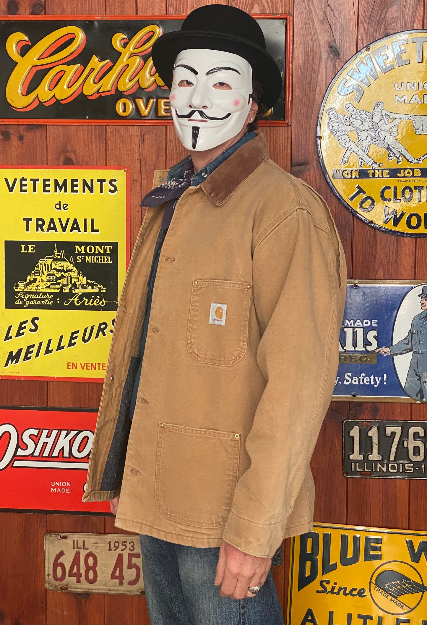Vintage Carhartt Blanket Lined Jacket - Size 44 US (54 EU) | Made in USA | USA Vintage BCN