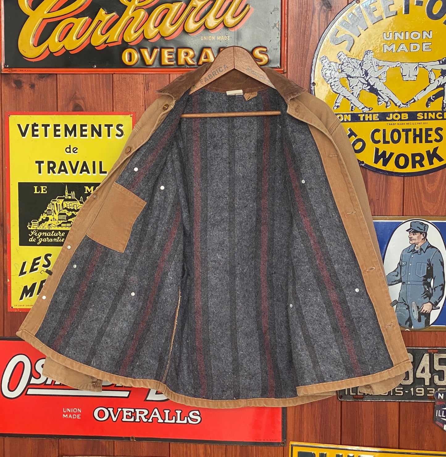 Vintage Carhartt Blanket Lined Jacket - Size 44 US (54 EU) | Made in USA | USA Vintage BCN