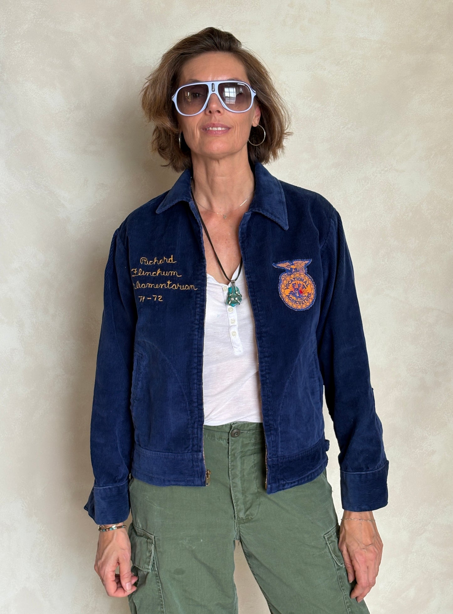 Size 38US / 48EU. Vintage 70s Virginia Future farmer of America jacket. Made in USA