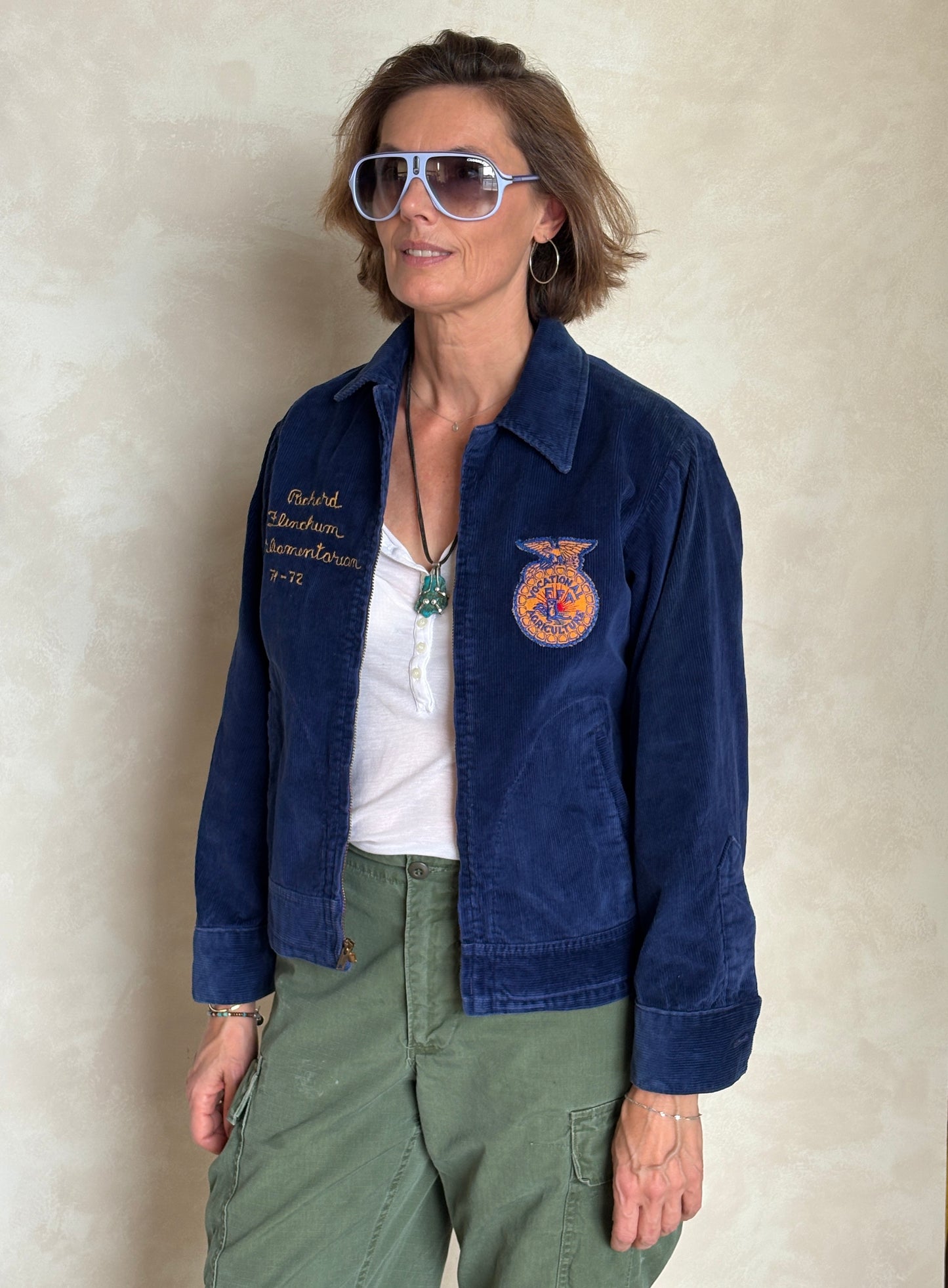 Size 38US / 48EU. Vintage 70s Virginia Future farmer of America jacket. Made in USA