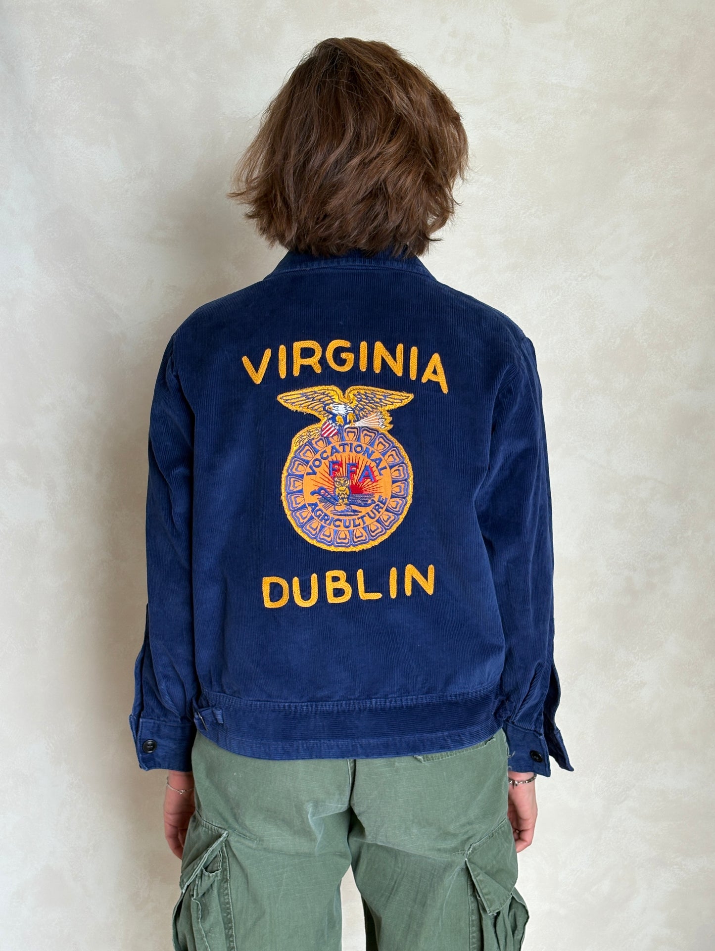 Size 38US / 48EU. Vintage 70s Virginia Future farmer of America jacket. Made in USA