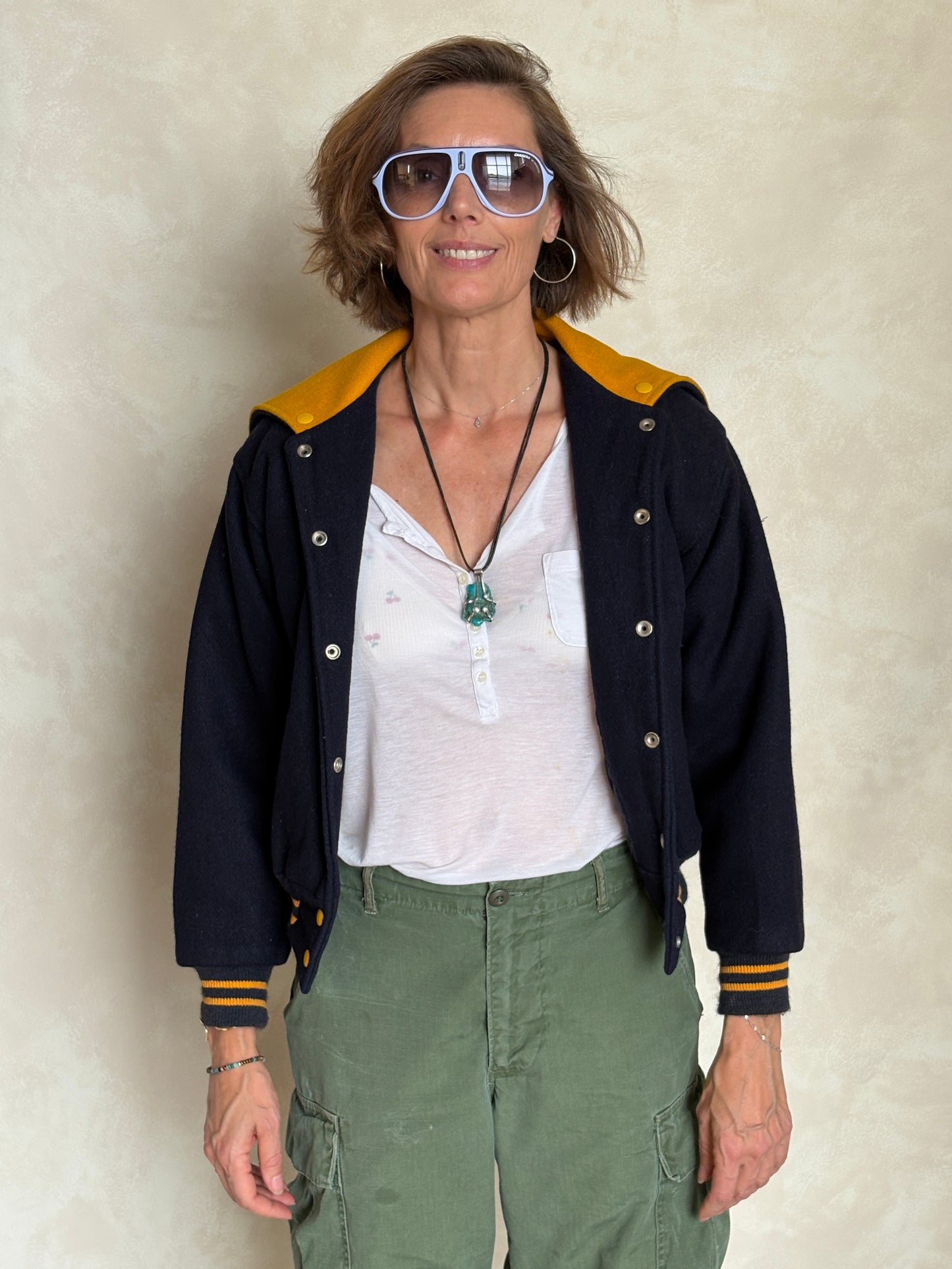 Size XS. Vintage 60s Varsity wool jacket Made in USA