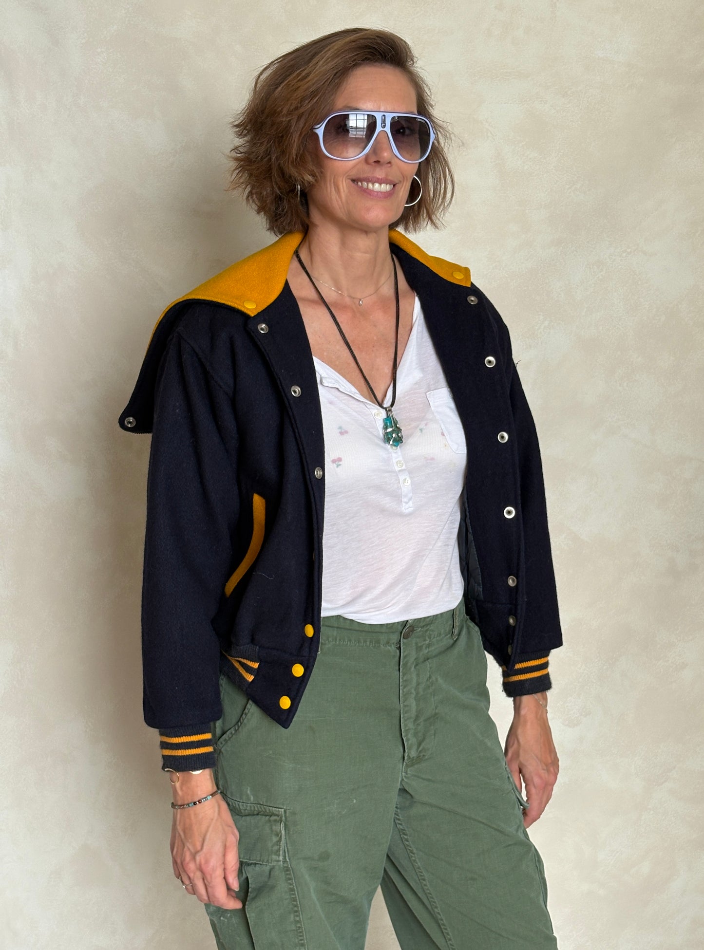 Size XS. Vintage 60s Varsity wool jacket Made in USA