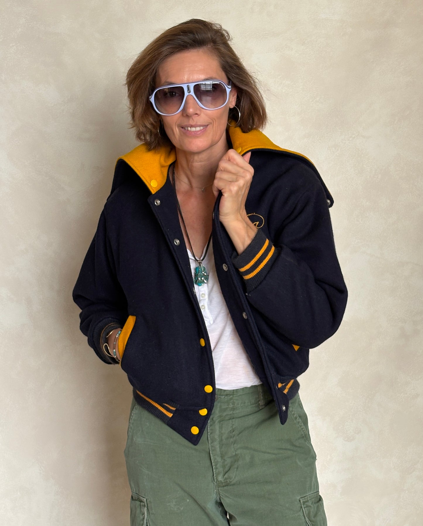 Size XS. Vintage 60s Varsity wool jacket Made in USA