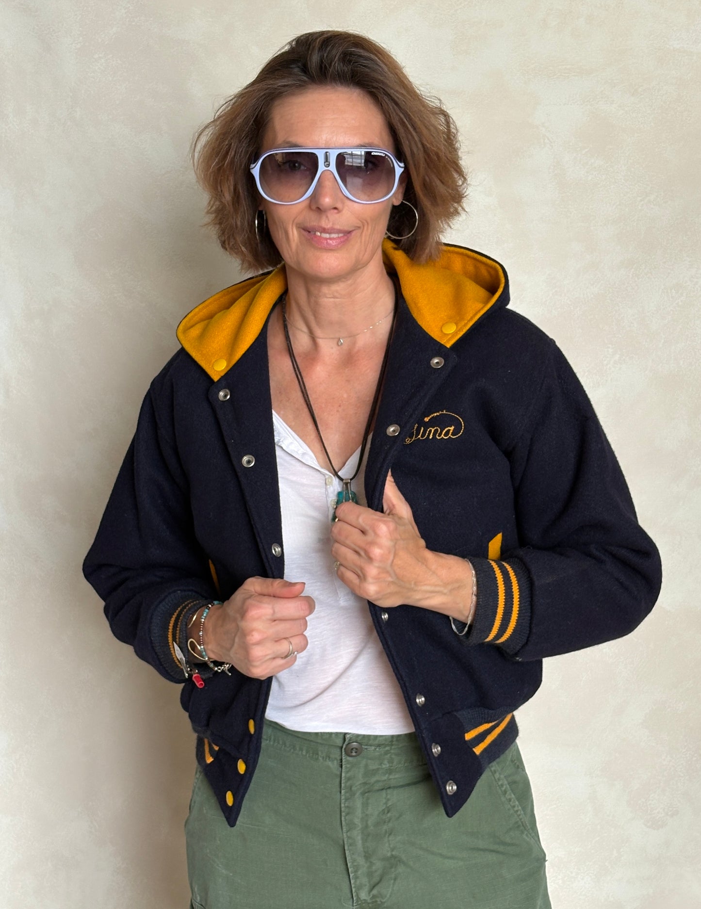 Size XS. Vintage 60s Varsity wool jacket Made in USA
