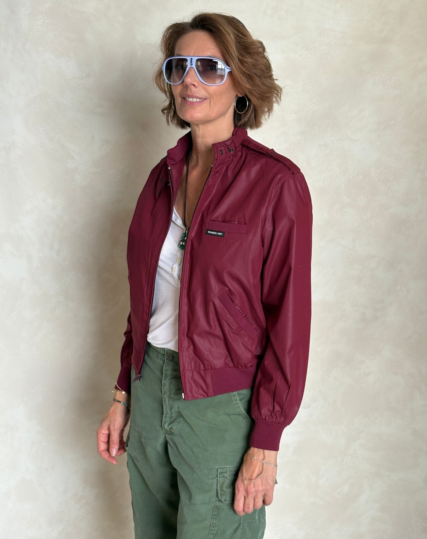 Size 9/10. Women Vintage 80s Members Only Cotton Jacket