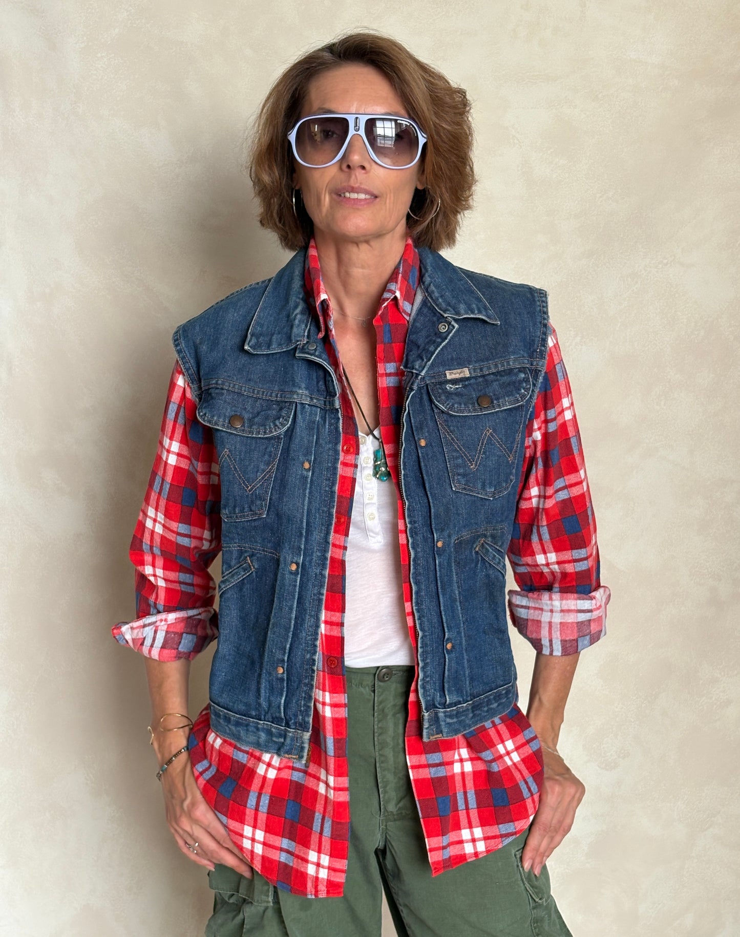 Size 38US / 48EU . 1960s Vintage Wrangler 24MJZ Denim Jacket – Made in USA