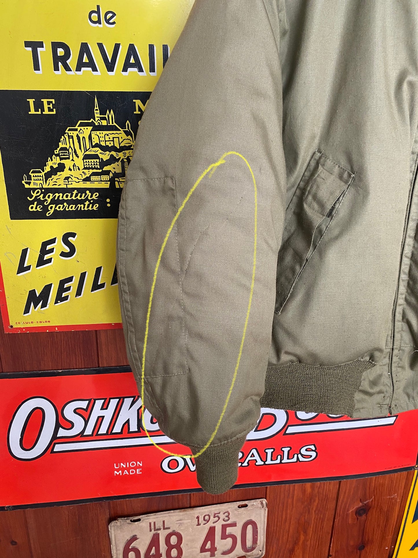 Size Large Regular Authentic Vintage 1989 US Military Bomber | Made in USA