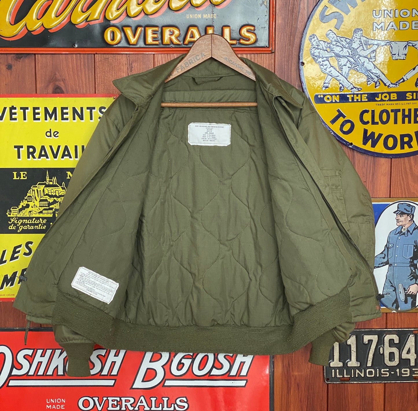 Size Large Regular Authentic Vintage 1989 US Military Bomber | Made in USA