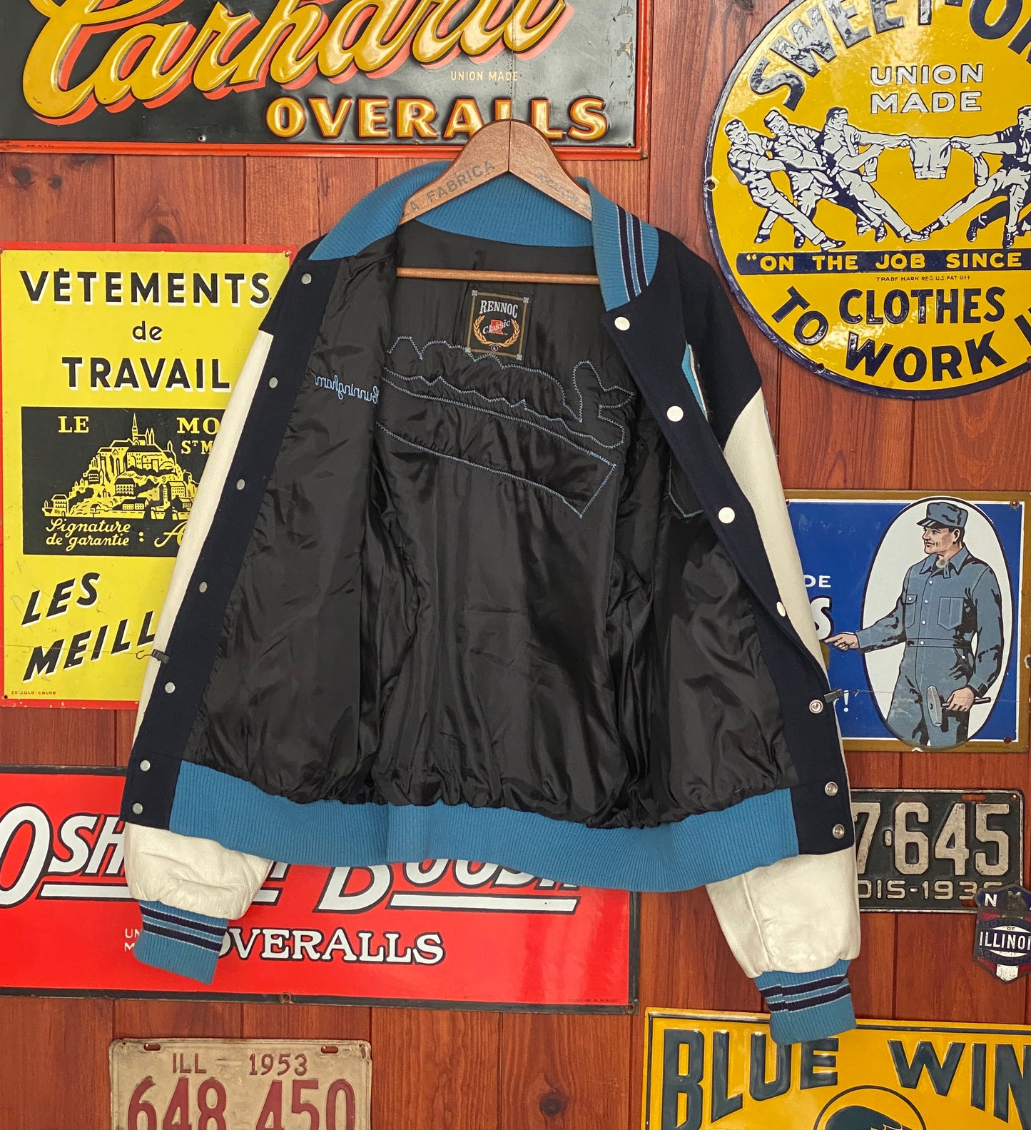 Size Med. Vintage varsity style jacket Made in Canada