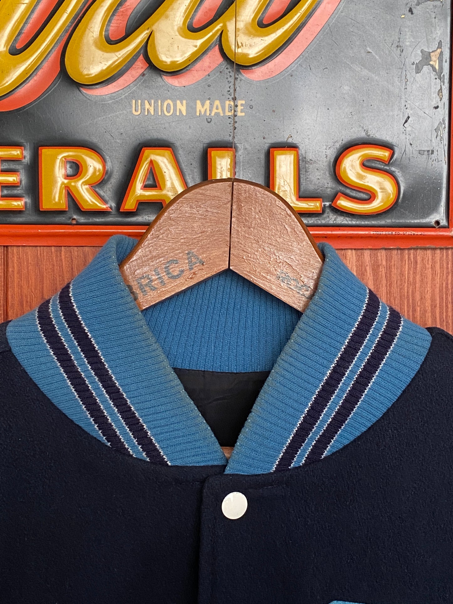 Size Med. Vintage varsity style jacket Made in Canada