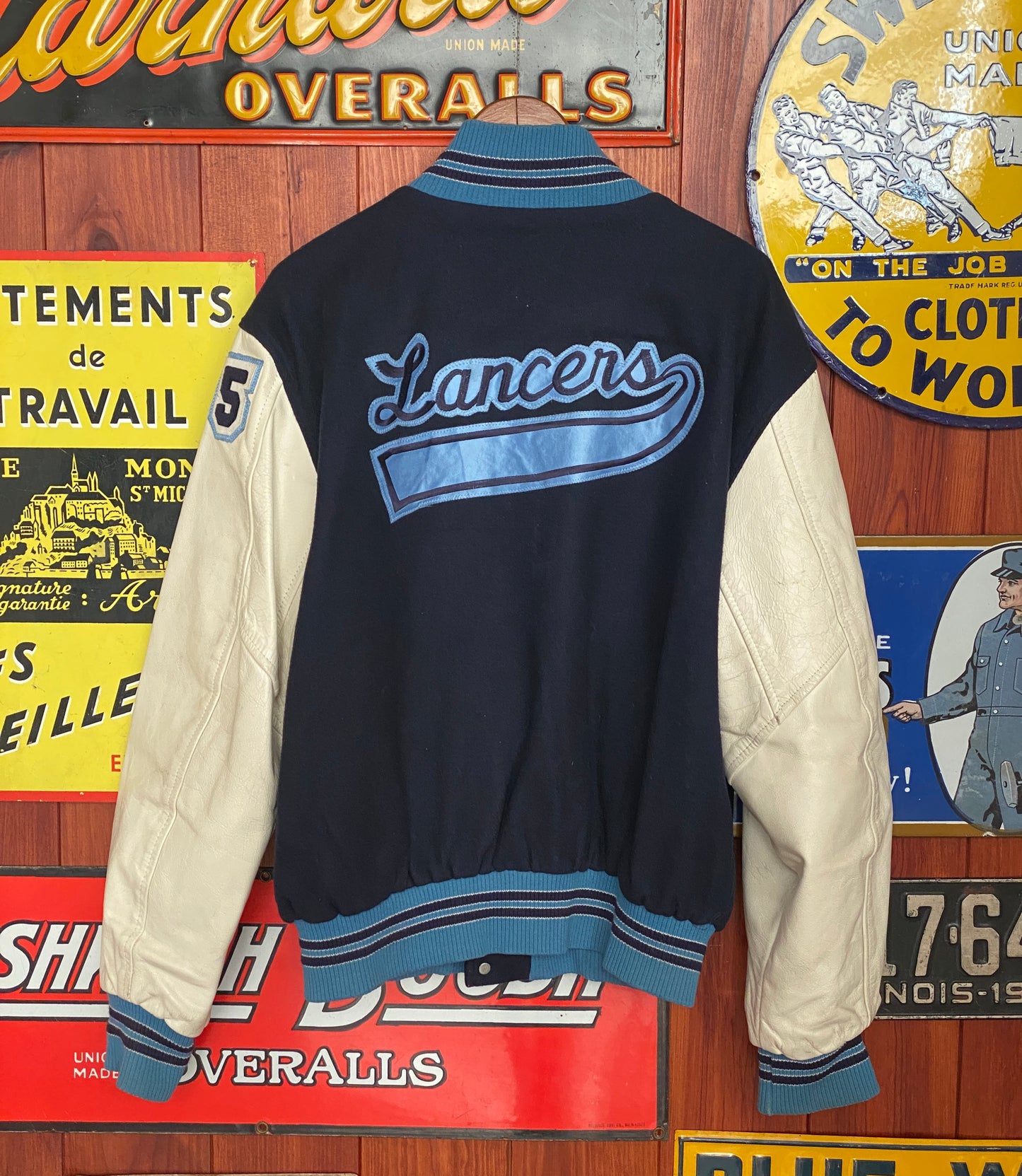 Size Med. Vintage varsity style jacket Made in Canada