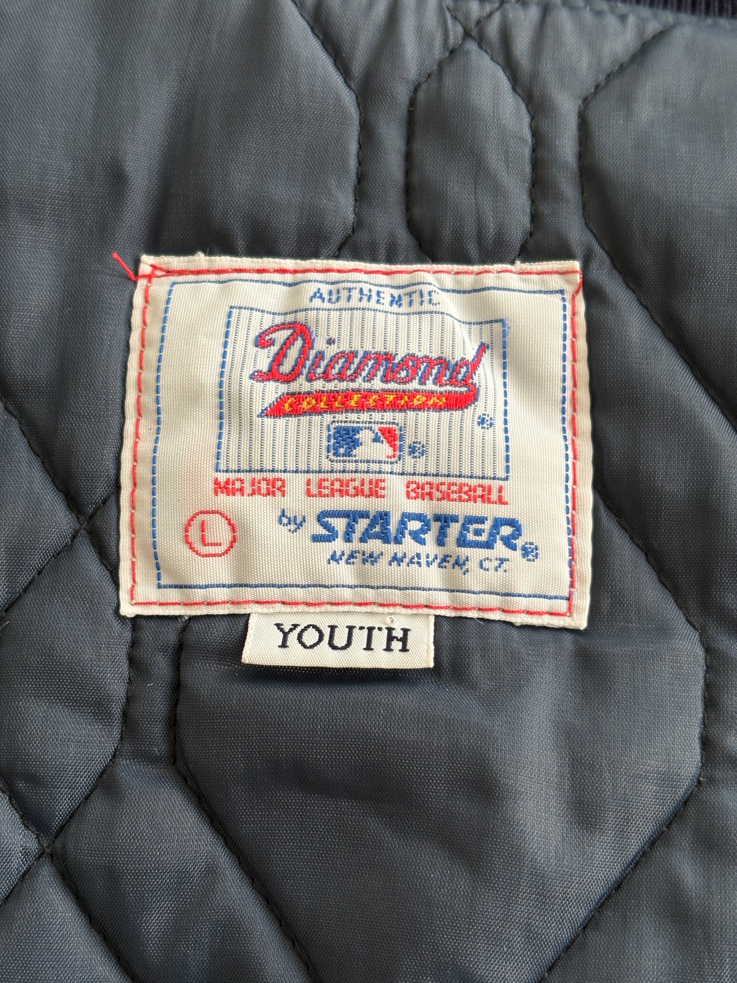 Youth Large. Vintage Diamond collection 90s New York Yankee Starter jacket -made in USA-