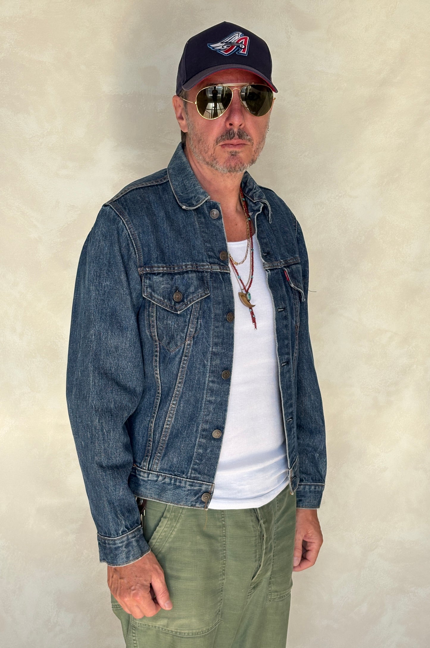 Size 38US / 48EU. Vintage Early 70s 2 pocket Levi’s Denim Jacket 70505 – Single Stitch, Made in USA
