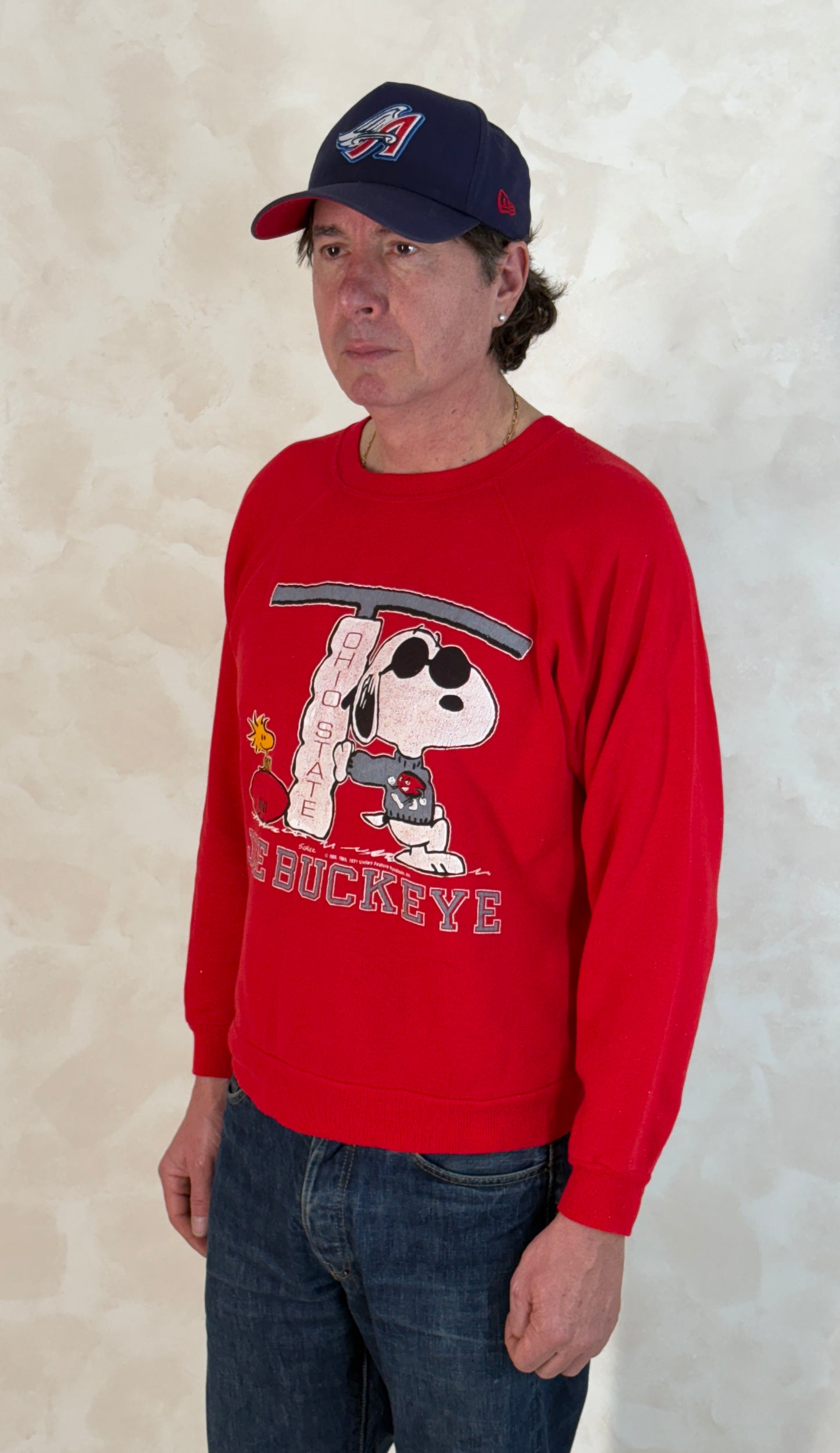 Snoopy Rare 1980 Sweatshirt Joe Buckeye