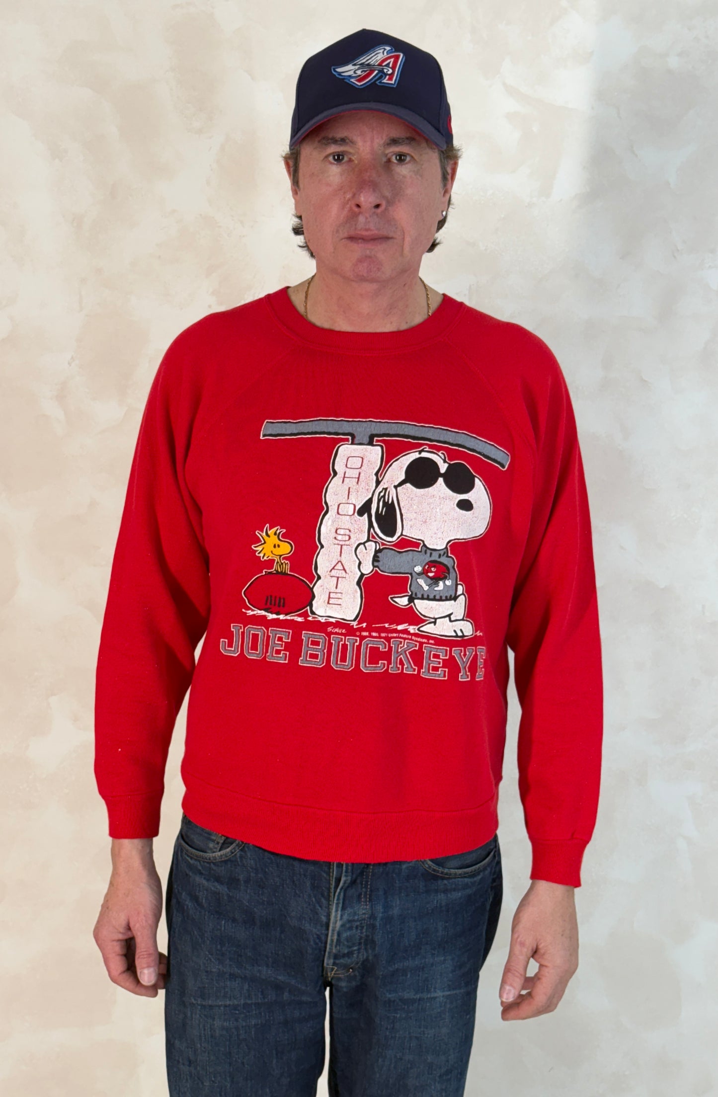 Snoopy Rare 1980 Sweatshirt Joe Buckeye