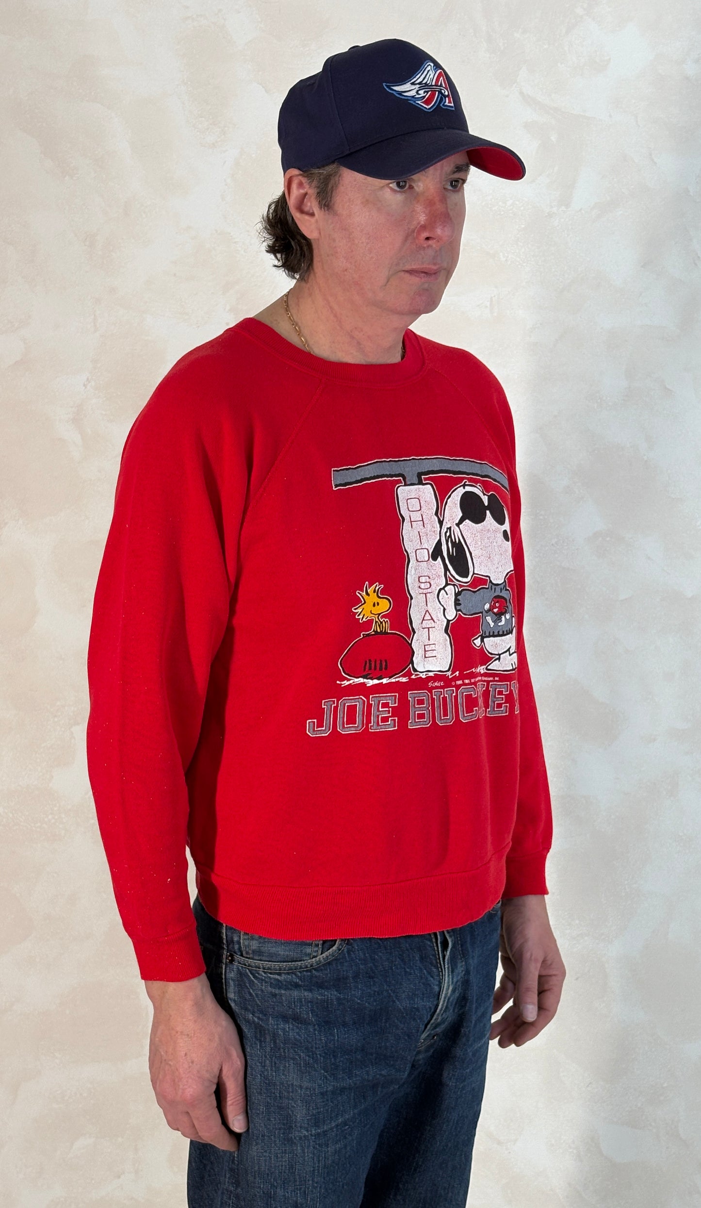 Snoopy Rare 1980 Sweatshirt Joe Buckeye
