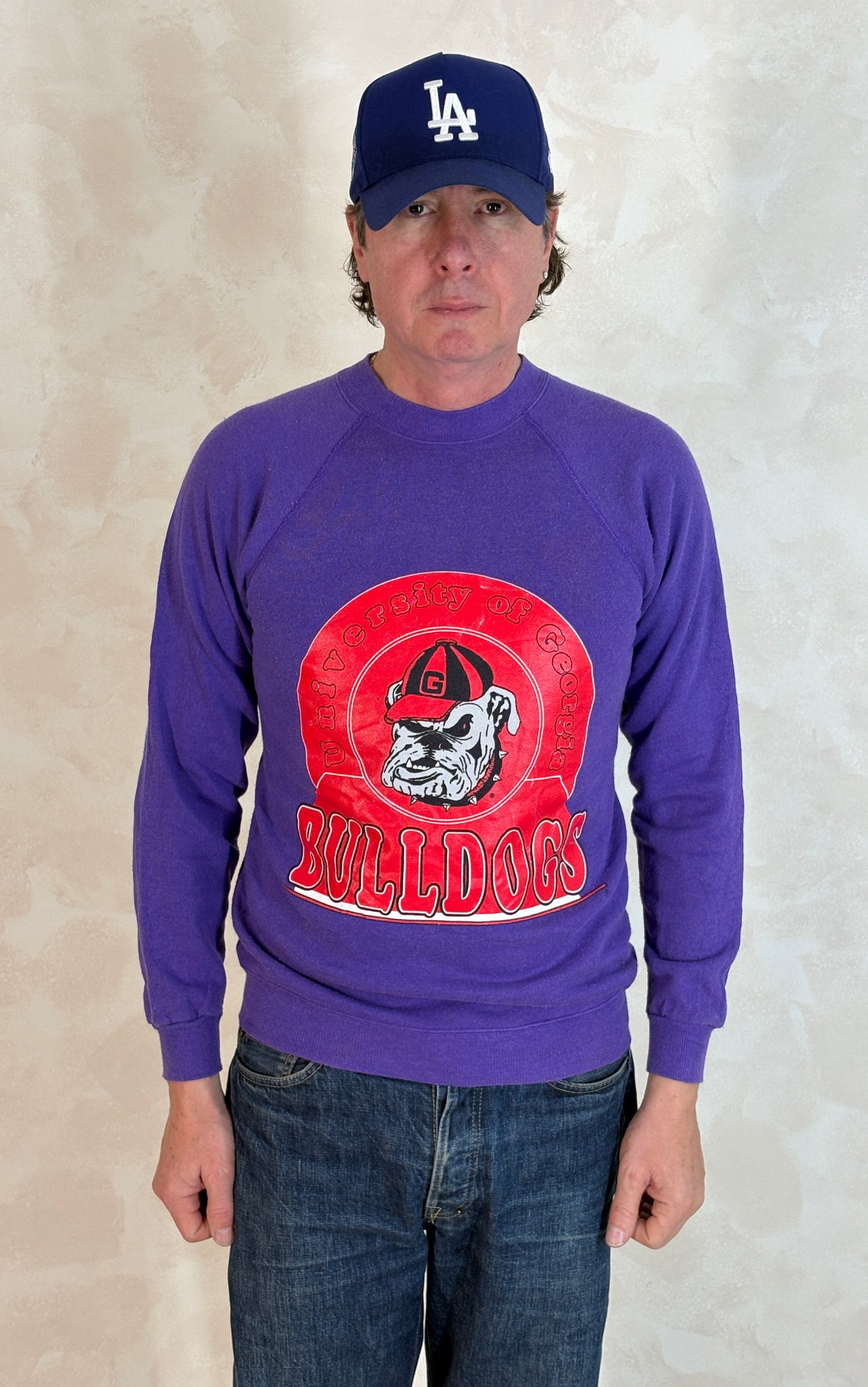 Size M 80s Crew sweatshirt Georgia Bulldogs