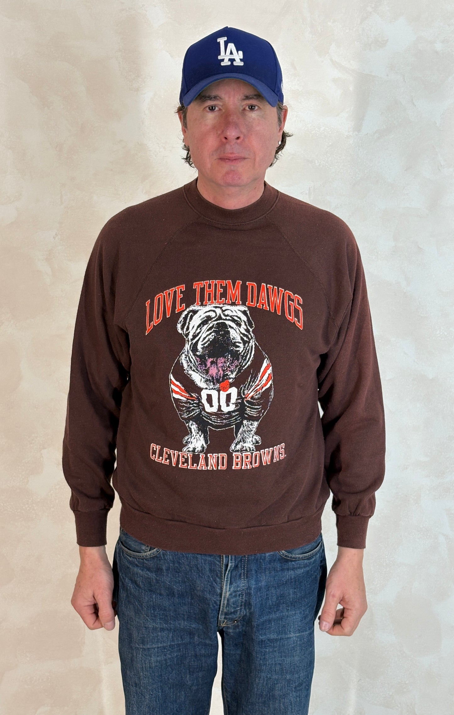 Size L 80s Crew Sweat Artex Cleveland Browns