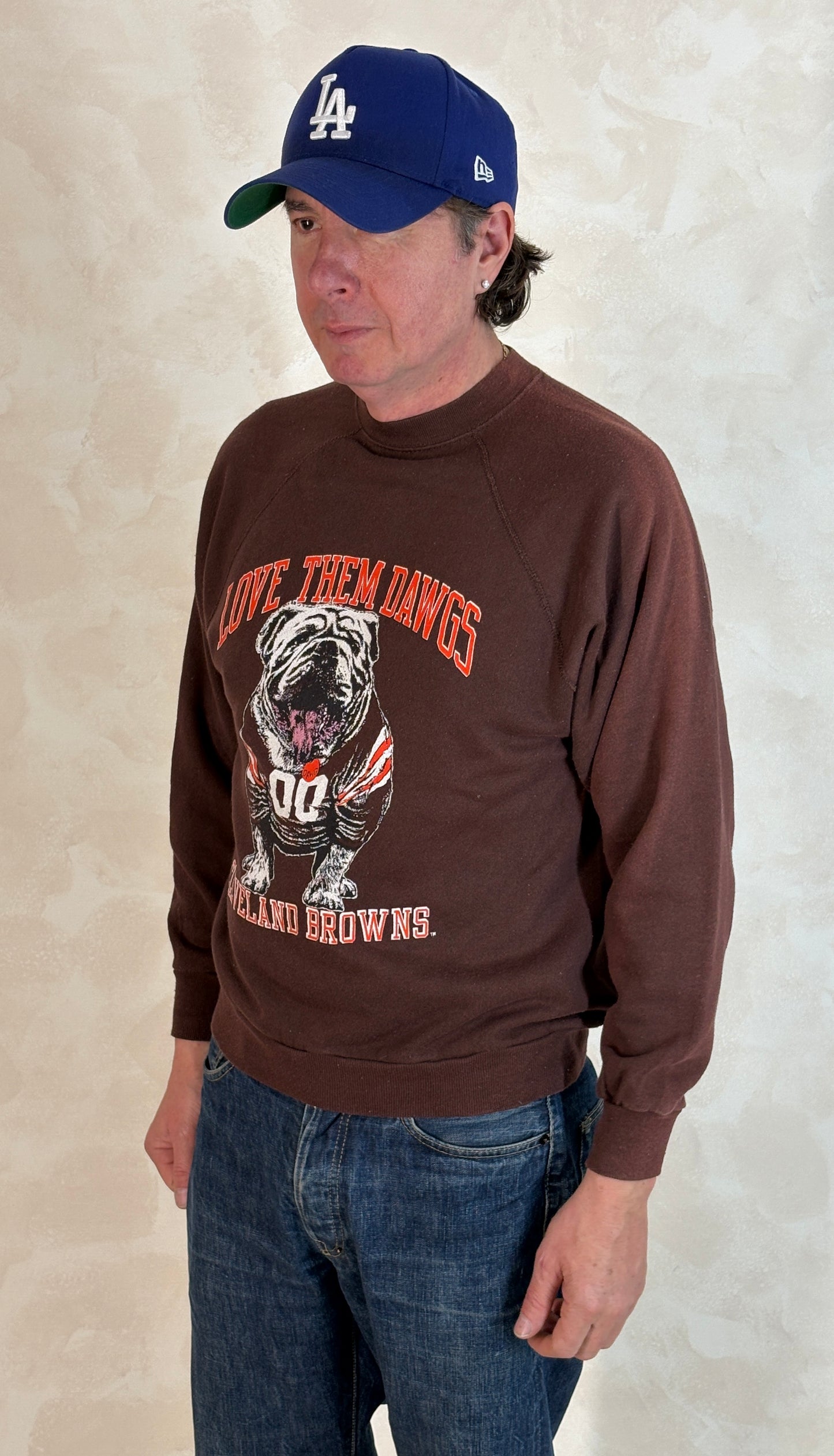 Size L 80s Crew Sweat Artex Cleveland Browns