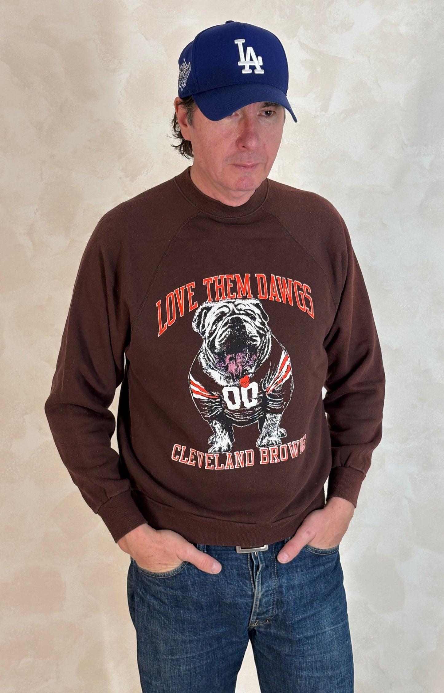Size L 80s Crew Sweat Artex Cleveland Browns