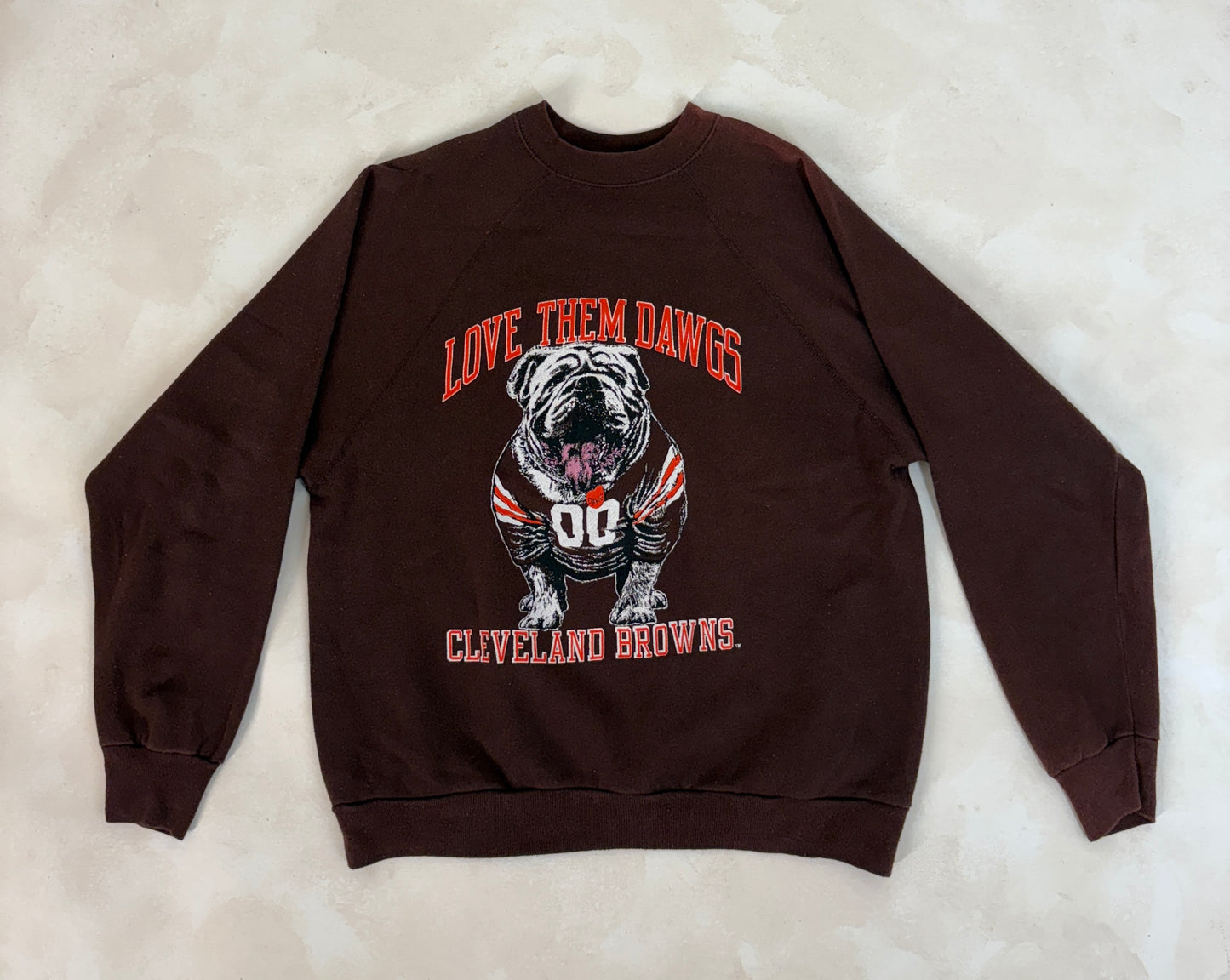 Size L 80s Crew Sweat Artex Cleveland Browns