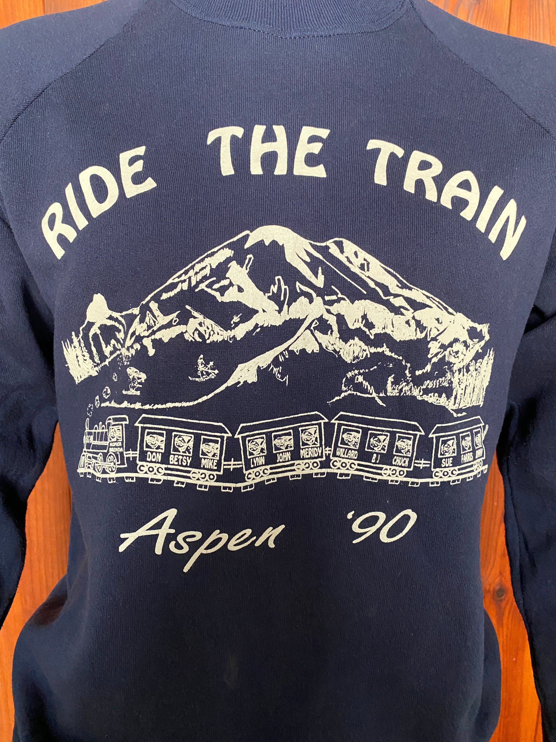 Ride the train Aspen 90 Sweatshirt Blue