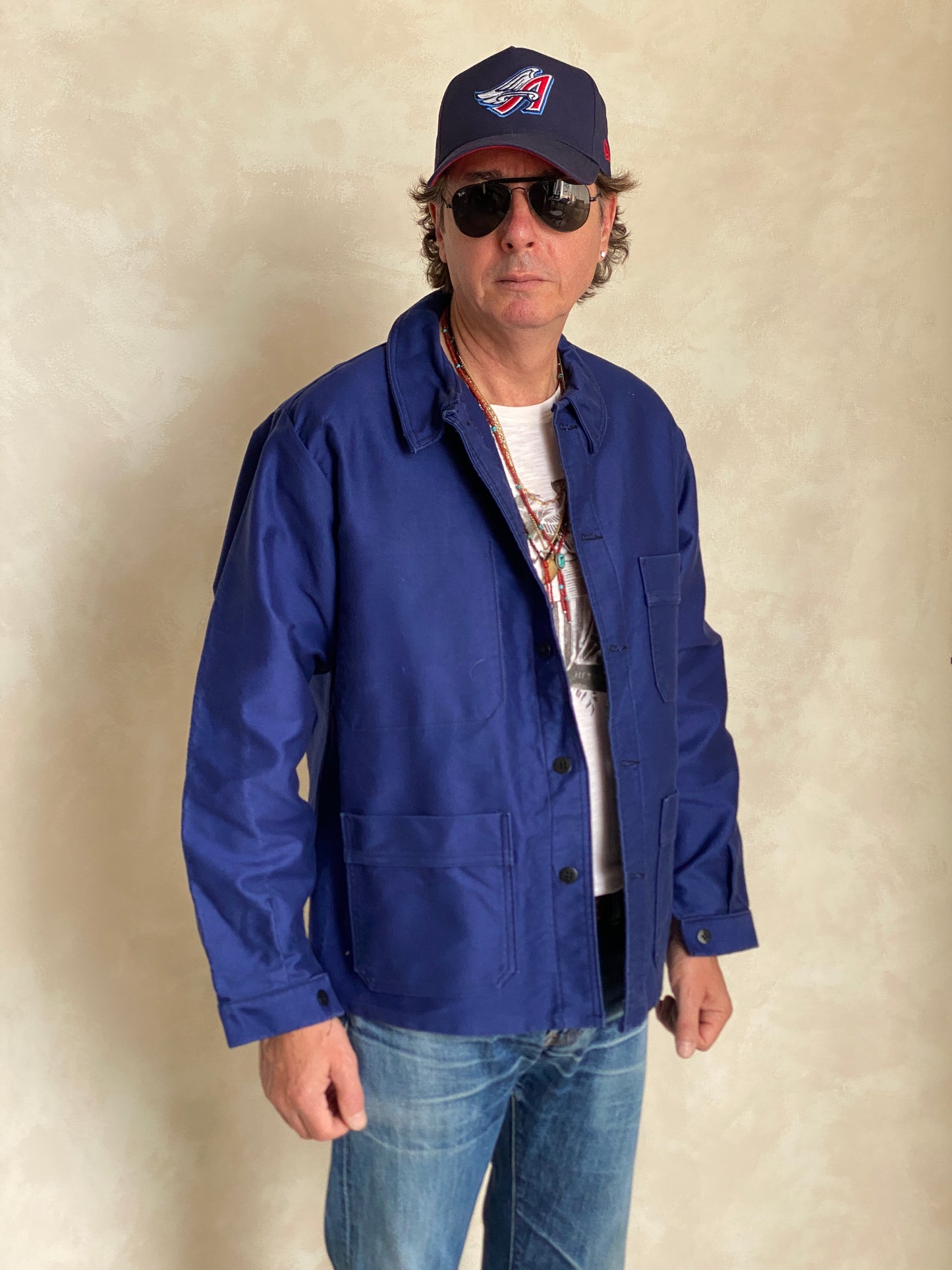 Size 50/52 EU. Vintage French Moleskin jacket. Made in France