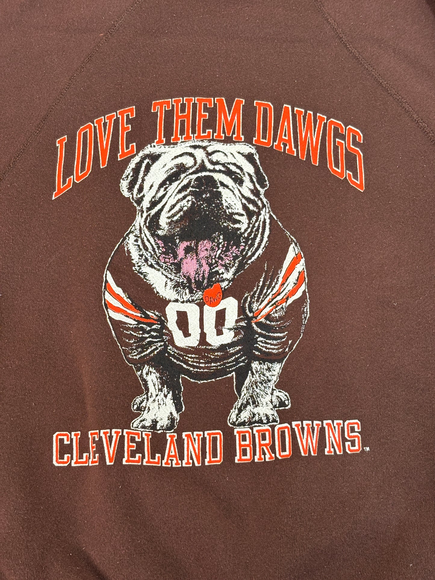 Size L 80s Crew Sweat Artex Cleveland Browns