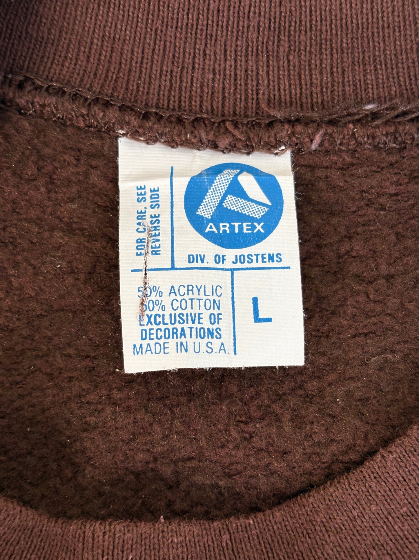 Size L 80s Crew Sweat Artex Cleveland Browns