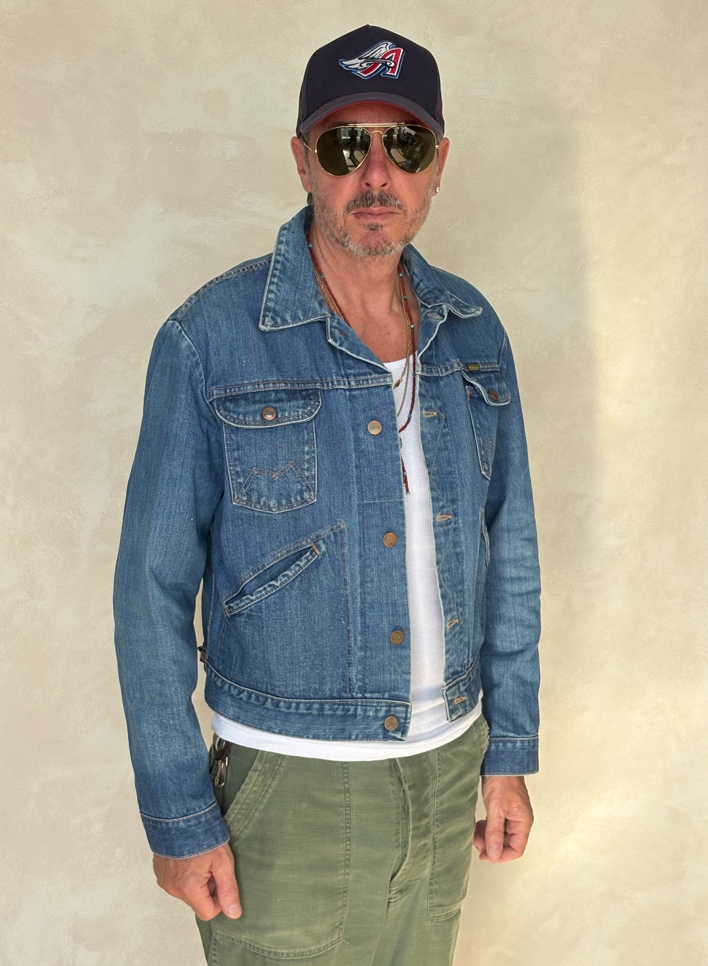 Size 44US / 54EU. Authentic 70s Maverick denim Jacket – Made in USA